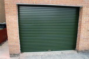 Steel roller garage door