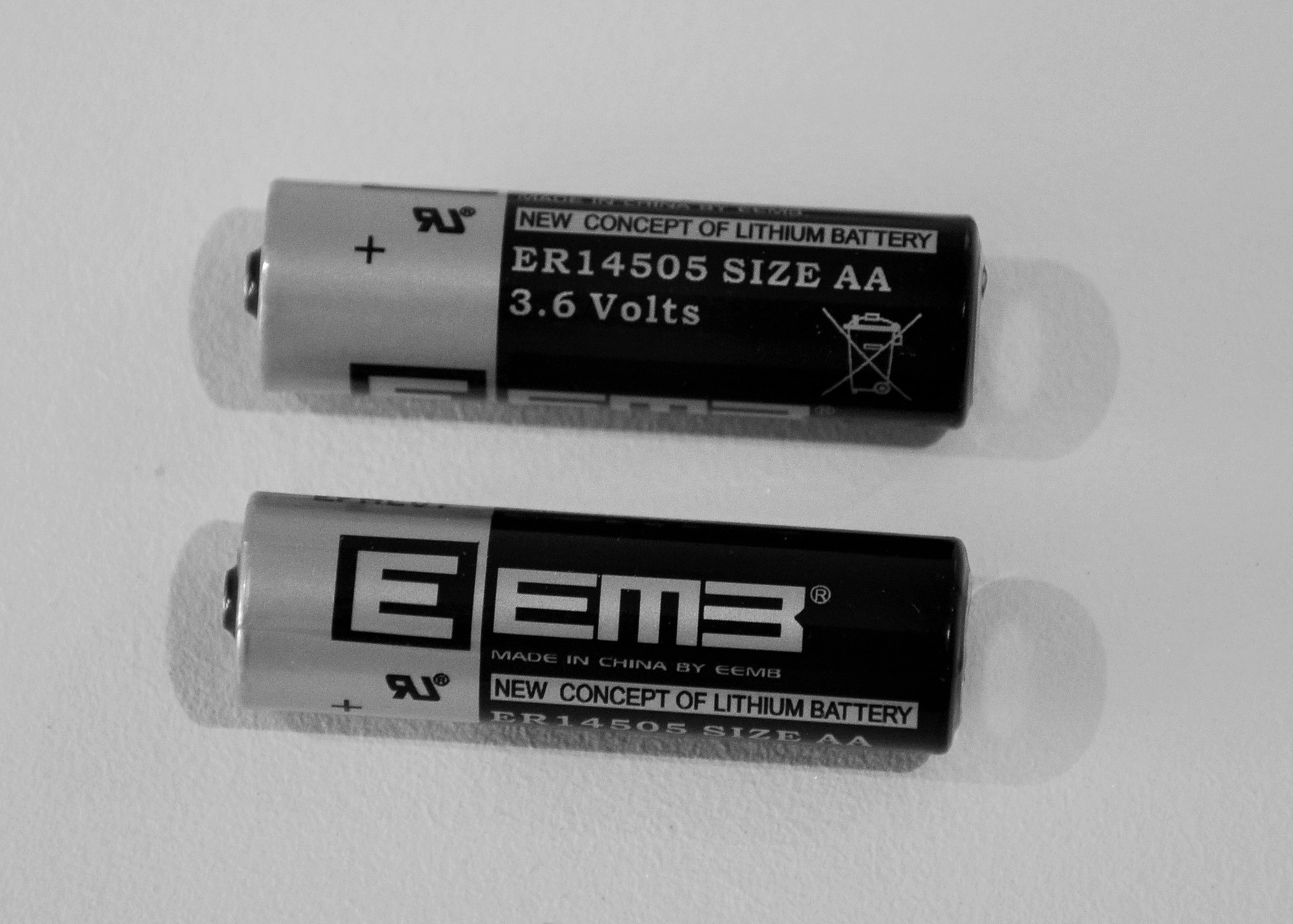 Lithium batteries 3.6v