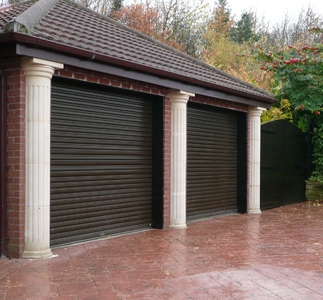 plastic coated steel garage door